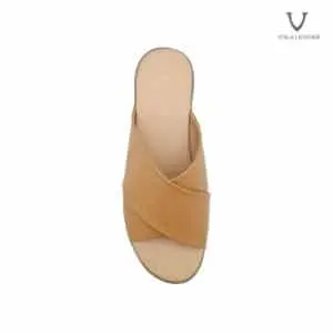 Sandal Kulit Asli Voila Jewel Beige