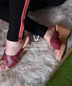 Wedges-Kulit-Asli-Voila-Charlotte-Maroon