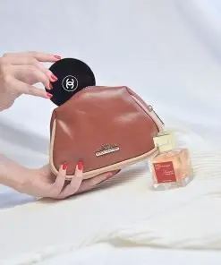 Pouch Kulit Asli Voila Bella Brown