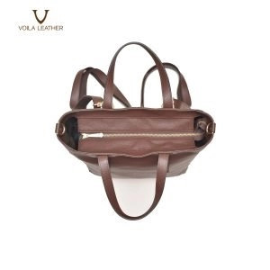 Tote Selempang Backpack Kulit Asli Voila Heydy Brown 5