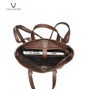 Tote Selempang Backpack Kulit Asli Voila Heydy Brown 6