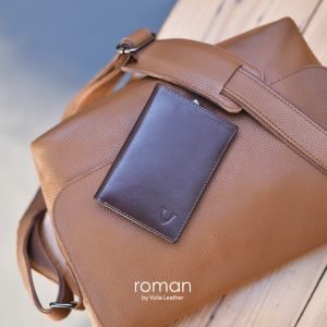 Dompet Kulit Pria Voila Roman Dark Brown