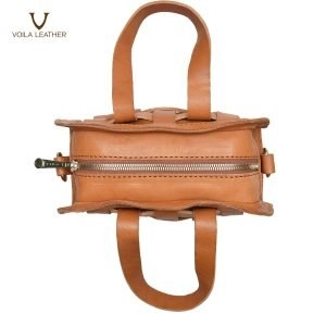 Ethnic Handmade Authentic Leather Bag Voila Gyana Havana 4