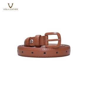 Women's Genuine Leather Belt Voila Kyra Havana 1