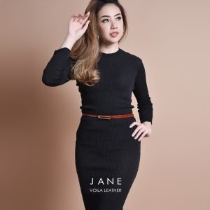 Luxury Office And Dress Genuine Leather Belt Voila Jane Havana (4)