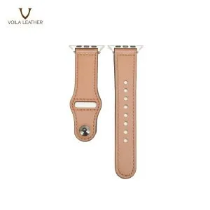 Voila Astra Genuine Leather Men for Apple Watch Strap 42.44mm Brown 1