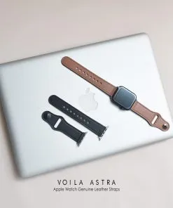 Voila Astra Genuine Leather Men for Apple Watch Strap 42/44 mm Brown