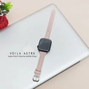 Voila Astra Genuine Leather Women for Apple Watch Strap 42/44 mm Pink