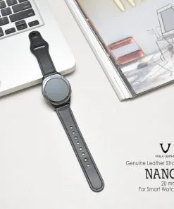 Voila Nano Genuine Leather Unisex Strap for Smart Watch 20 mm