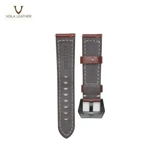 Voila Bonaventura Genuine Leather Quick Release All Watch 22mm Strap Brown (4)