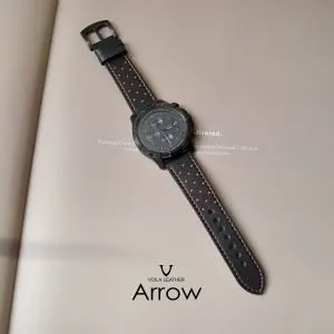 Voila Arrow Genuine Leather Unisex Strap for Smart Watch 22 mm