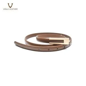 Classy Genuine Leather Office And Dress Belt Voila Belle Brown 8