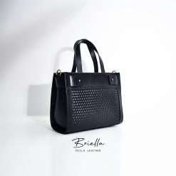 Handbag Selempang Anyam Kulit Asli Voila Briella