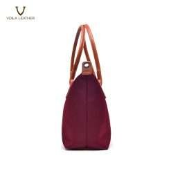 Basic-Tote-Premium-Nylon-Leather-Voila-Florence-Maroon-2