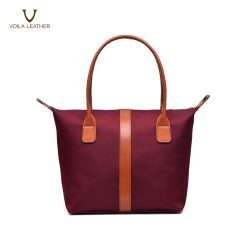 Basic-Tote-Premium-Nylon-Leather-Voila-Florence-Maroon-3