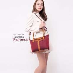 Florence Tote Mdl Maroon 3