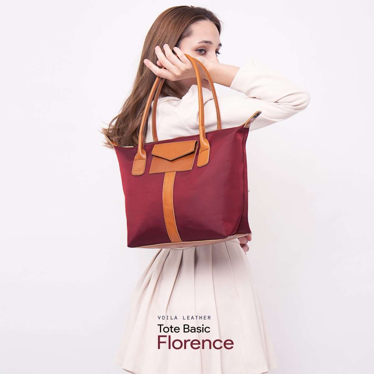 Florence Tote Mdl Maroon 4