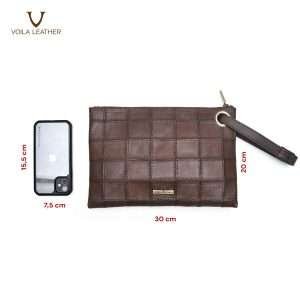 Large Pouch Kulit Asli Voila Orca Classic Brown