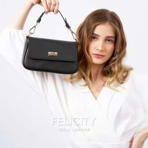 Tas Selempang Kulit Asli Voila Felicity Black
