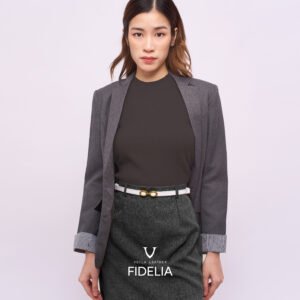 Women's Genuine Leather Skinny Belt Voila Fidelia