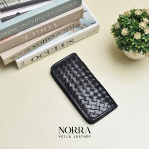 Handmade Dompet Panjang Anyam Kulit Asli Voila Norra